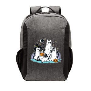 Black Cats In Ghost Costume Cute Women And Halloween Vector Backpack