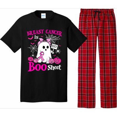 Breast Cancer Is Boo Sheet Halloween Breast Cancer Awareness Pajama Set