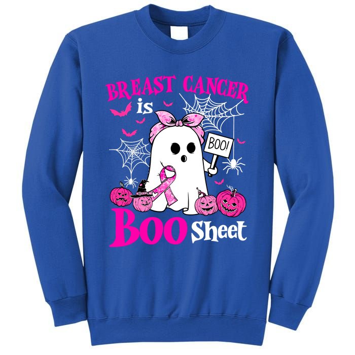 Breast Cancer Is Boo Sheet Halloween Breast Cancer Awareness Sweatshirt