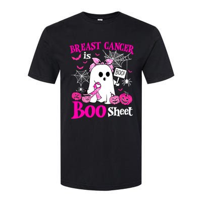 Breast Cancer Is Boo Sheet Halloween Breast Cancer Awareness Softstyle CVC T-Shirt