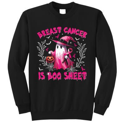 Breast Cancer Is Boo Sheet Halloween Breast Cancer Awareness Sweatshirt