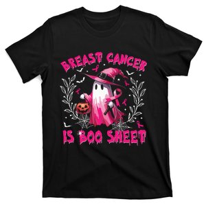 Breast Cancer Is Boo Sheet Halloween Breast Cancer Awareness T-Shirt