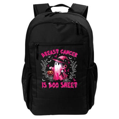 Breast Cancer Is Boo Sheet Halloween Breast Cancer Awareness Daily Commute Backpack