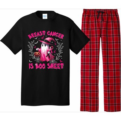 Breast Cancer Is Boo Sheet Halloween Breast Cancer Awareness Pajama Set