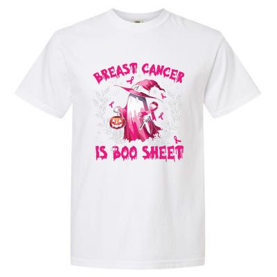 Breast Cancer Is Boo Sheet Halloween Breast Cancer Awareness Garment-Dyed Heavyweight T-Shirt