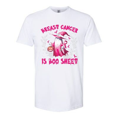 Breast Cancer Is Boo Sheet Halloween Breast Cancer Awareness Softstyle CVC T-Shirt