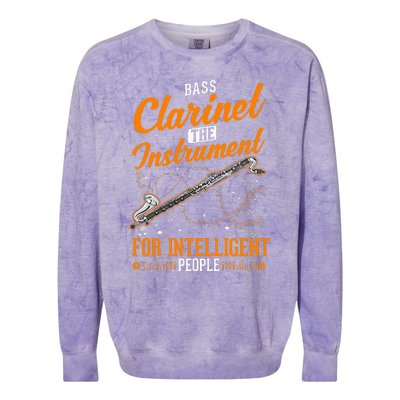 Bass Clarinet Instrument For Intelligent People Colorblast Crewneck Sweatshirt