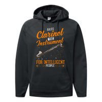 Bass Clarinet Instrument For Intelligent People Performance Fleece Hoodie