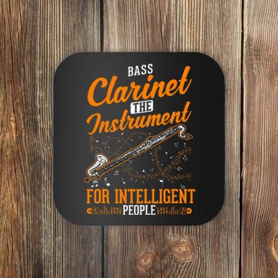 Bass Clarinet Instrument For Intelligent People Coaster