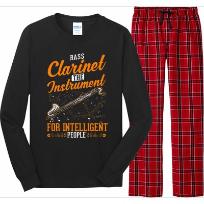 Bass Clarinet Instrument For Intelligent People Long Sleeve Pajama Set