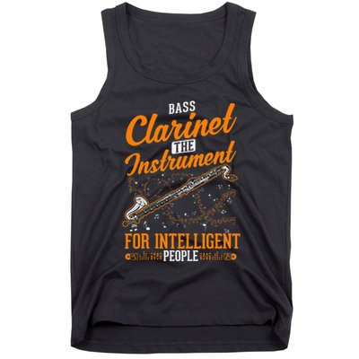 Bass Clarinet Instrument For Intelligent People Tank Top