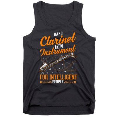 Bass Clarinet Instrument For Intelligent People Tank Top