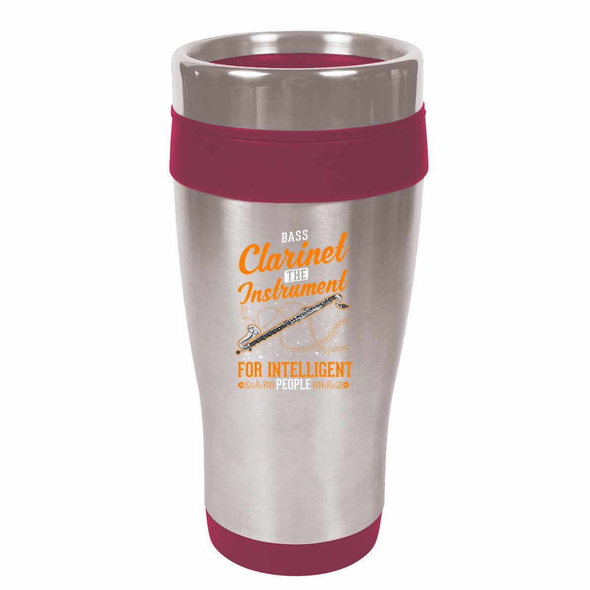 Bass Clarinet Instrument For Intelligent People 16oz Travel Tumbler