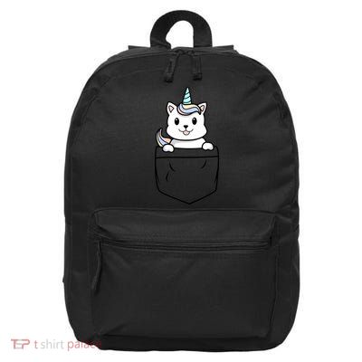 Baby Caticorn In Pocket 16 in Basic Backpack