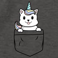 Baby Caticorn In Pocket Vector Backpack
