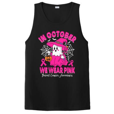 Breast Cancer In October We Wear Halloween PosiCharge Competitor Tank