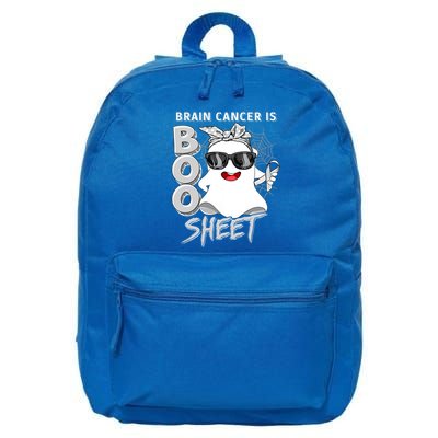 Brain Cancer Is Boo Sheet Brain Cancer Awareness Gift 16 in Basic Backpack