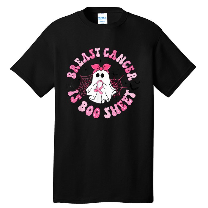 Breast Cancer Is Boo Sheet Boo Ghost Happy Halloween Tall T-Shirt