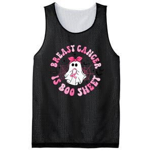 Breast Cancer Is Boo Sheet Boo Ghost Happy Halloween Mesh Reversible Basketball Jersey Tank