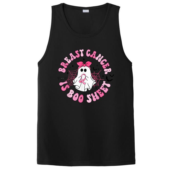 Breast Cancer Is Boo Sheet Boo Ghost Happy Halloween PosiCharge Competitor Tank