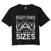 Beauty Comes In All Shapes And Sizes Women's Crop Top Tee