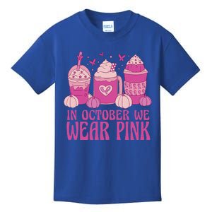 Breast Cancer In October We Wear Pink Kids T-Shirt