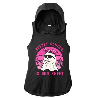 Breast Cancer Is Boo Sheet Breast Cancer Warrior Halloween Ladies PosiCharge Tri-Blend Wicking Draft Hoodie Tank