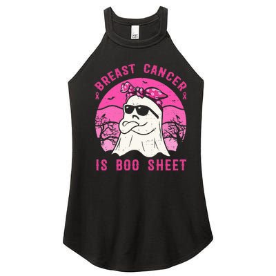 Breast Cancer Is Boo Sheet Breast Cancer Warrior Halloween Women's Perfect Tri Rocker Tank