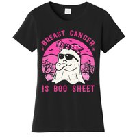 Breast Cancer Is Boo Sheet Breast Cancer Warrior Halloween Women's T-Shirt