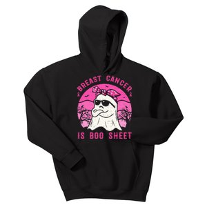 Breast Cancer Is Boo Sheet Breast Cancer Warrior Halloween Kids Hoodie