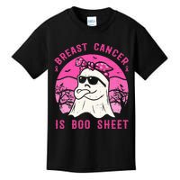 Breast Cancer Is Boo Sheet Breast Cancer Warrior Halloween Kids T-Shirt