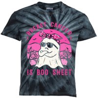 Breast Cancer Is Boo Sheet Breast Cancer Warrior Halloween Kids Tie-Dye T-Shirt