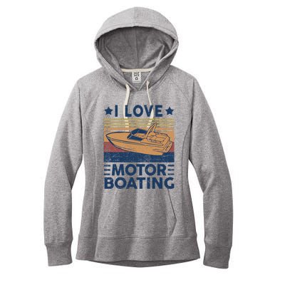 Boat Captain I Love Motorboating Motorboating Women's Fleece Hoodie