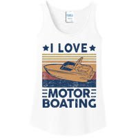 Boat Captain I Love Motorboating Motorboating Ladies Essential Tank