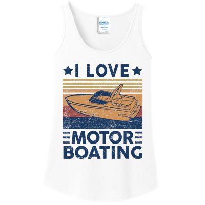 Boat Captain I Love Motorboating Motorboating Ladies Essential Tank