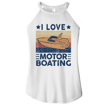 Boat Captain I Love Motorboating Motorboating Women's Perfect Tri Rocker Tank