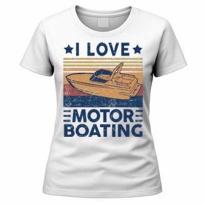 Boat Captain I Love Motorboating Motorboating Women's T-Shirt