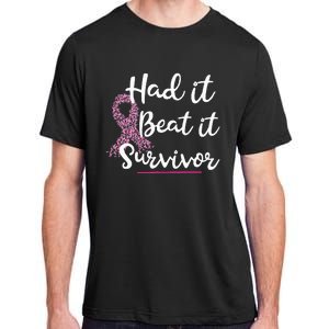 Breast Cancer I Had It I Beat It Survivor Ribbon Adult ChromaSoft Performance T-Shirt