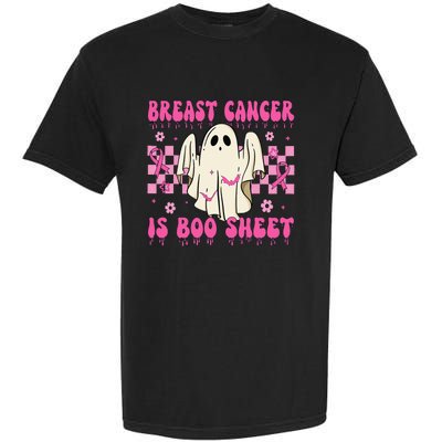 Breast Cancer Is Boo Sheet Halloween Breast Cancer Awareness Garment-Dyed Heavyweight T-Shirt