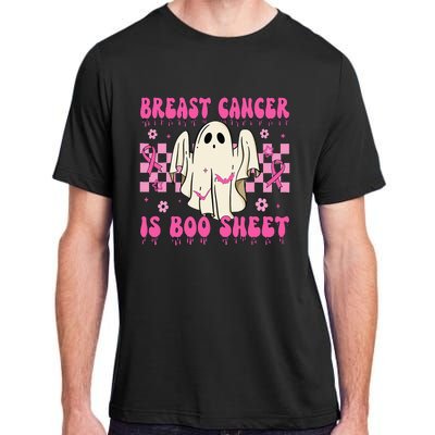 Breast Cancer Is Boo Sheet Halloween Breast Cancer Awareness Adult ChromaSoft Performance T-Shirt