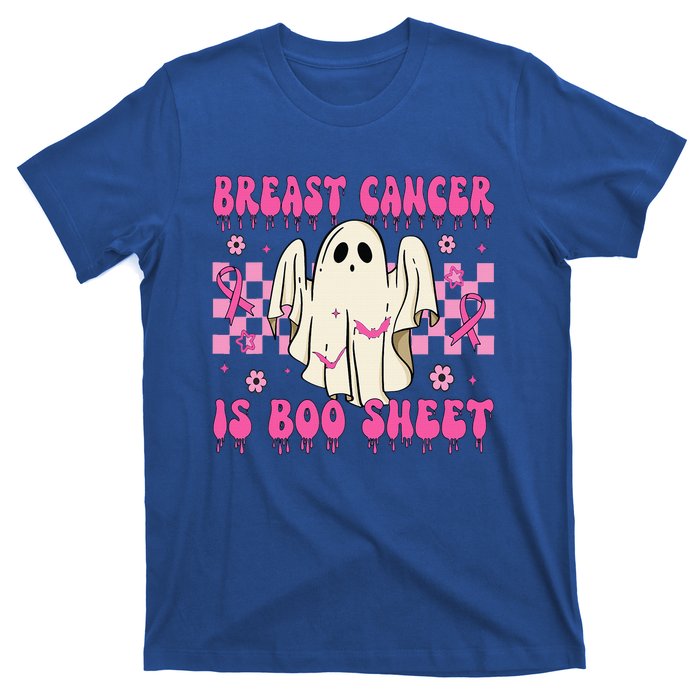 Breast Cancer Is Boo Sheet Halloween Breast Cancer Awareness T-Shirt