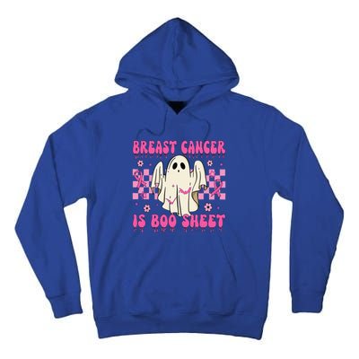 Breast Cancer Is Boo Sheet Halloween Breast Cancer Awareness Tall Hoodie