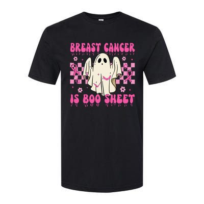 Breast Cancer Is Boo Sheet Halloween Breast Cancer Awareness Softstyle CVC T-Shirt