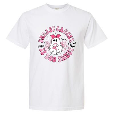 Breast Cancer Is Boo Sheet Cute Ghost Ghoul Halloween Cancer Fighter Garment-Dyed Heavyweight T-Shirt