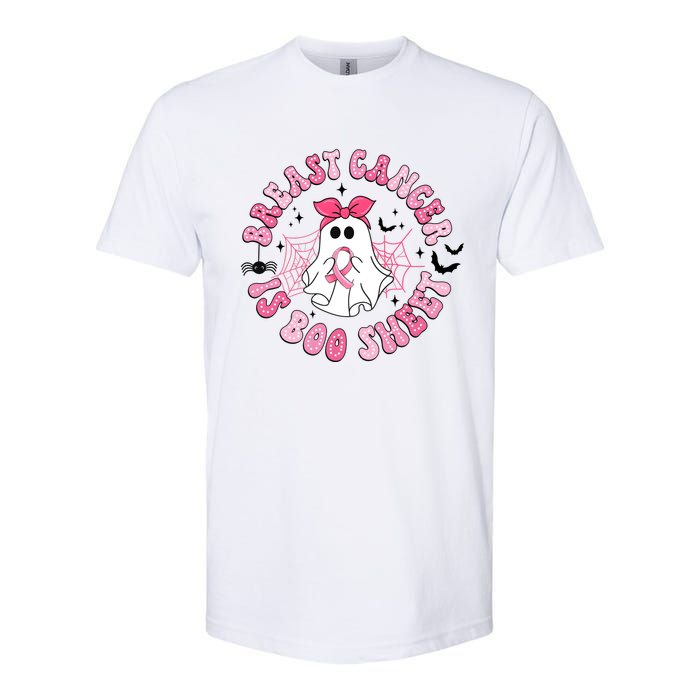 Breast Cancer Is Boo Sheet Cute Ghost Ghoul Halloween Cancer Fighter Softstyle CVC T-Shirt