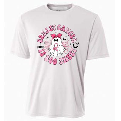 Breast Cancer Is Boo Sheet Cute Ghost Ghoul Halloween Cancer Fighter Cooling Performance Crew T-Shirt