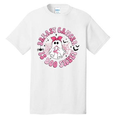 Breast Cancer Is Boo Sheet Cute Ghost Ghoul Halloween Cancer Fighter Tall T-Shirt