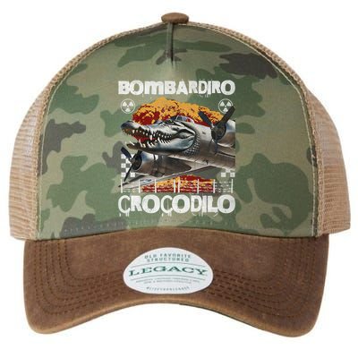 Bombardiro Crocodilo - Italian Brainrot Meme  Legacy Tie Dye Trucker Hat