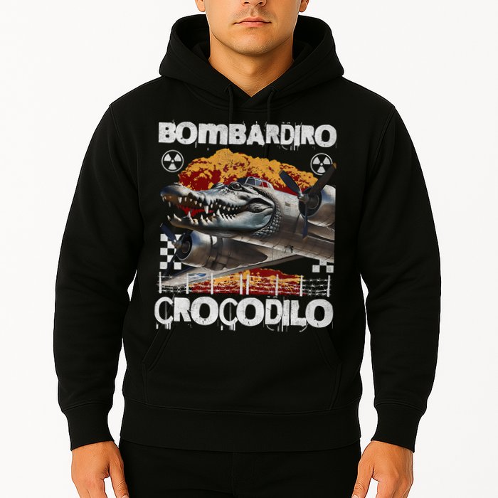 Bombardiro Crocodilo - Italian Brainrot Meme  Hoodie