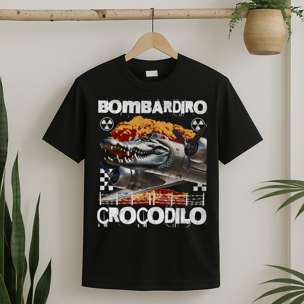 Bombardiro Crocodilo - Italian Brainrot Meme  T-Shirt